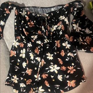 Floral Off-Shoulder Romper